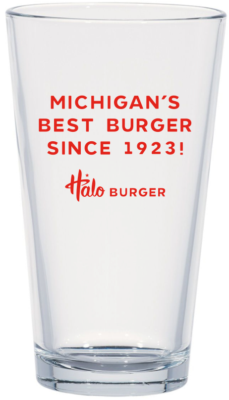 'Michigan's Best Burger' Glassware